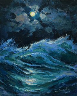 Peinture, Night storm, Alisa Onipchenko-Cherniakovska