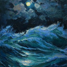 Peinture, Night storm, Alisa Onipchenko-Cherniakovska