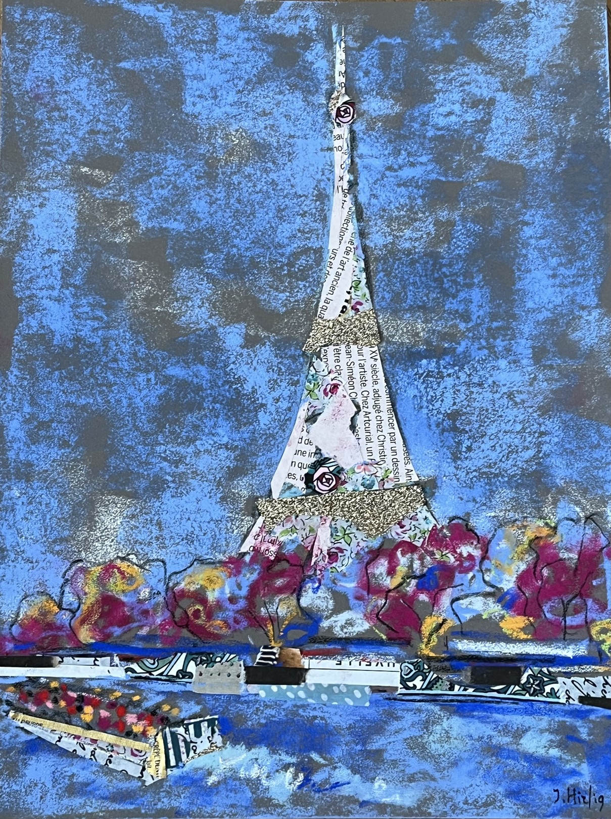 Isabelle Hirtzig, Les péniches du pont de Bir-Hakeim Isabelle Hirtzig, Les péniches du pont de Bir-Hakeim