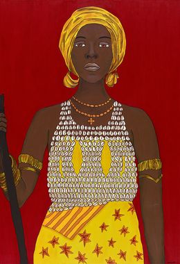 Painting, Guerrière amazone, Kadjalli