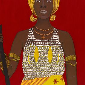 Gemälde, Guerrière amazone, Kadjalli