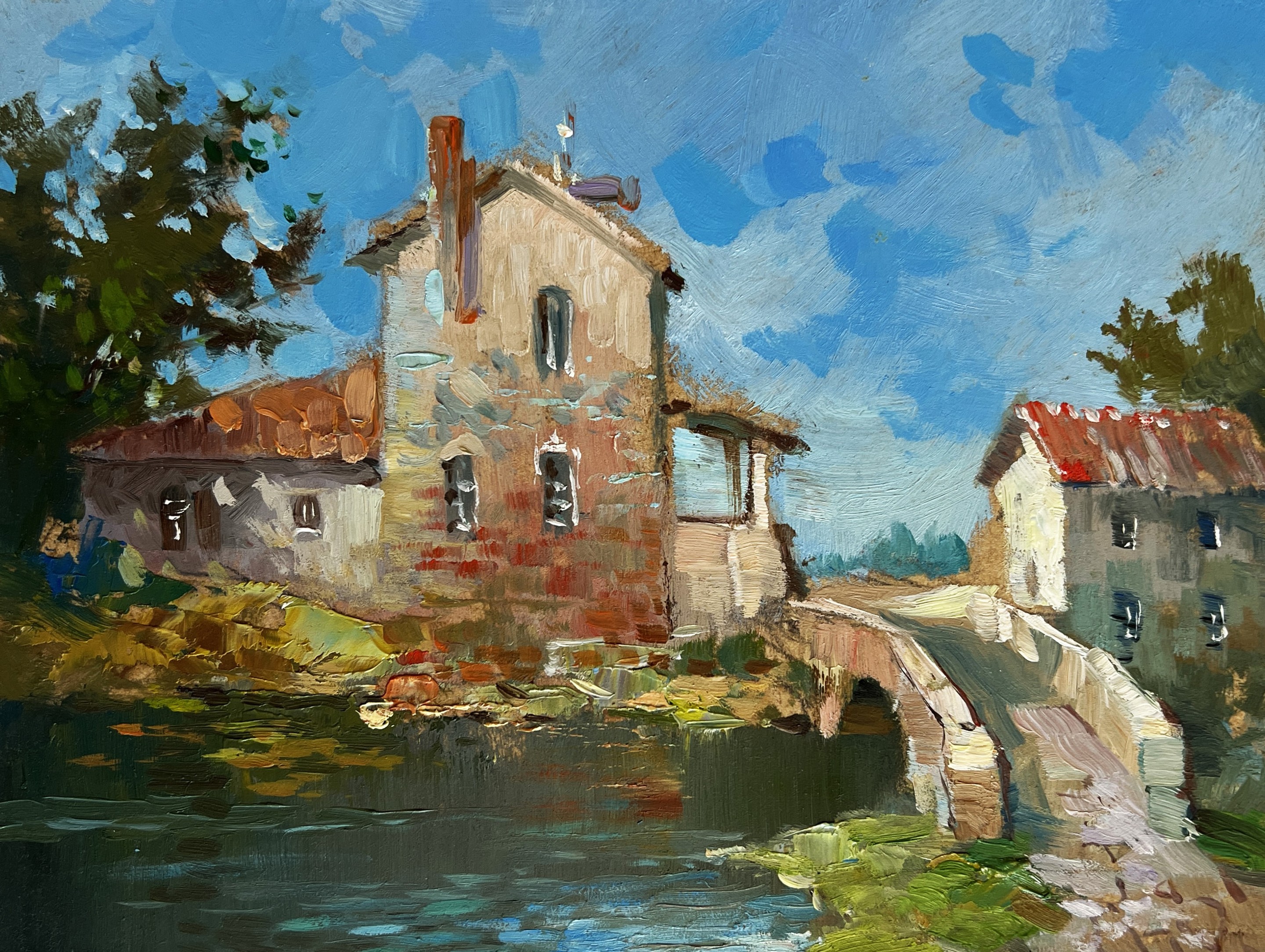 Suprunchuk Yuriy, The bridge leading to the city Suprunchuk Yuriy, The bridge leading to the city