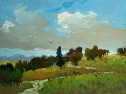 Painting, A path through summer meadows, Suprunchuk Yuriy