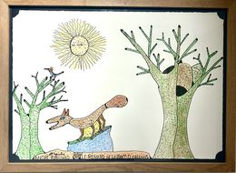 Fine Art Drawings, Le renard de la forêt d'Orléans, André Robillard
