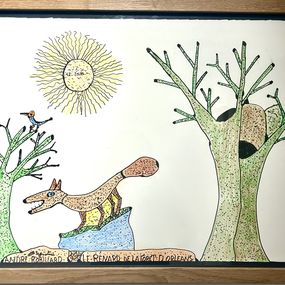 Zeichnungen, Le renard de la forêt d'Orléans, André Robillard