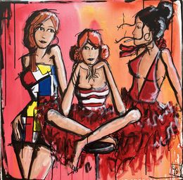Gemälde, Soirée filles ... Pfou ça manque de mecs, Lydi