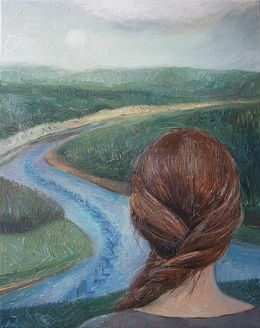 Painting, River, Galya Popova