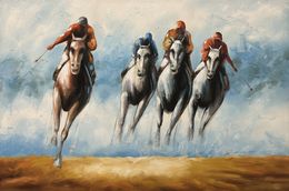 Gemälde, Horses in Full Gallop, Hani Badawi Leo