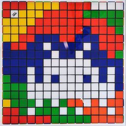 Print, Rubik Camouflage, Invader