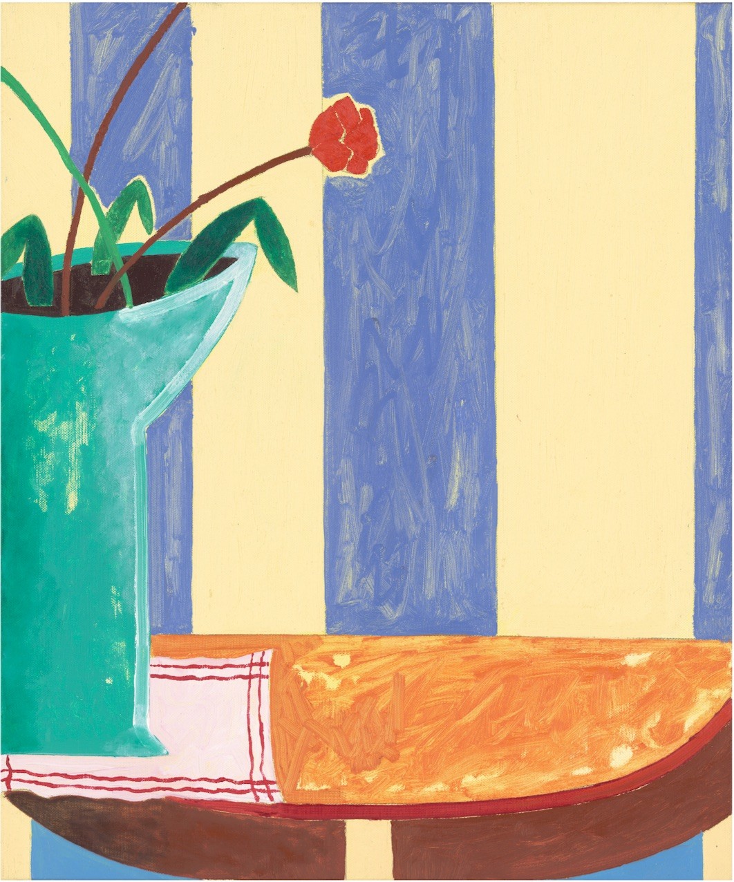 Silvio Mildo, Print Coquelicot Table et Pot Silvio Mildo, Print Coquelicot Table et Pot