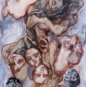 Gemälde, Mother, Two Heads of Sheep, and Consequences, Dagmar Gertrot