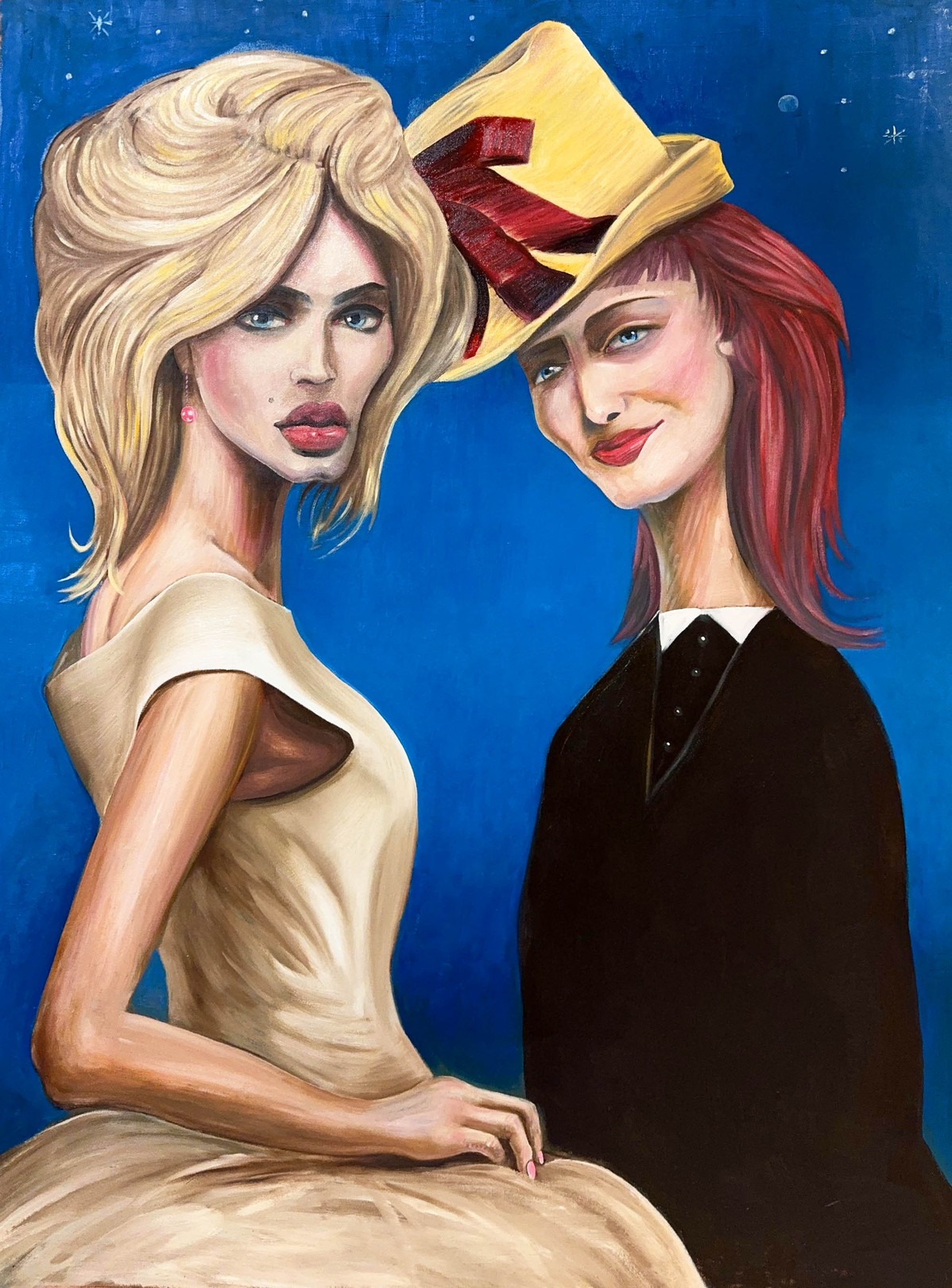 Noah Becker, Two Figures Blue Noah Becker, Two Figures Blue