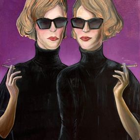 Peinture, Two Figures Violet, Noah Becker