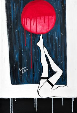 Painting, Under The Full Moon, Kristina Mallen