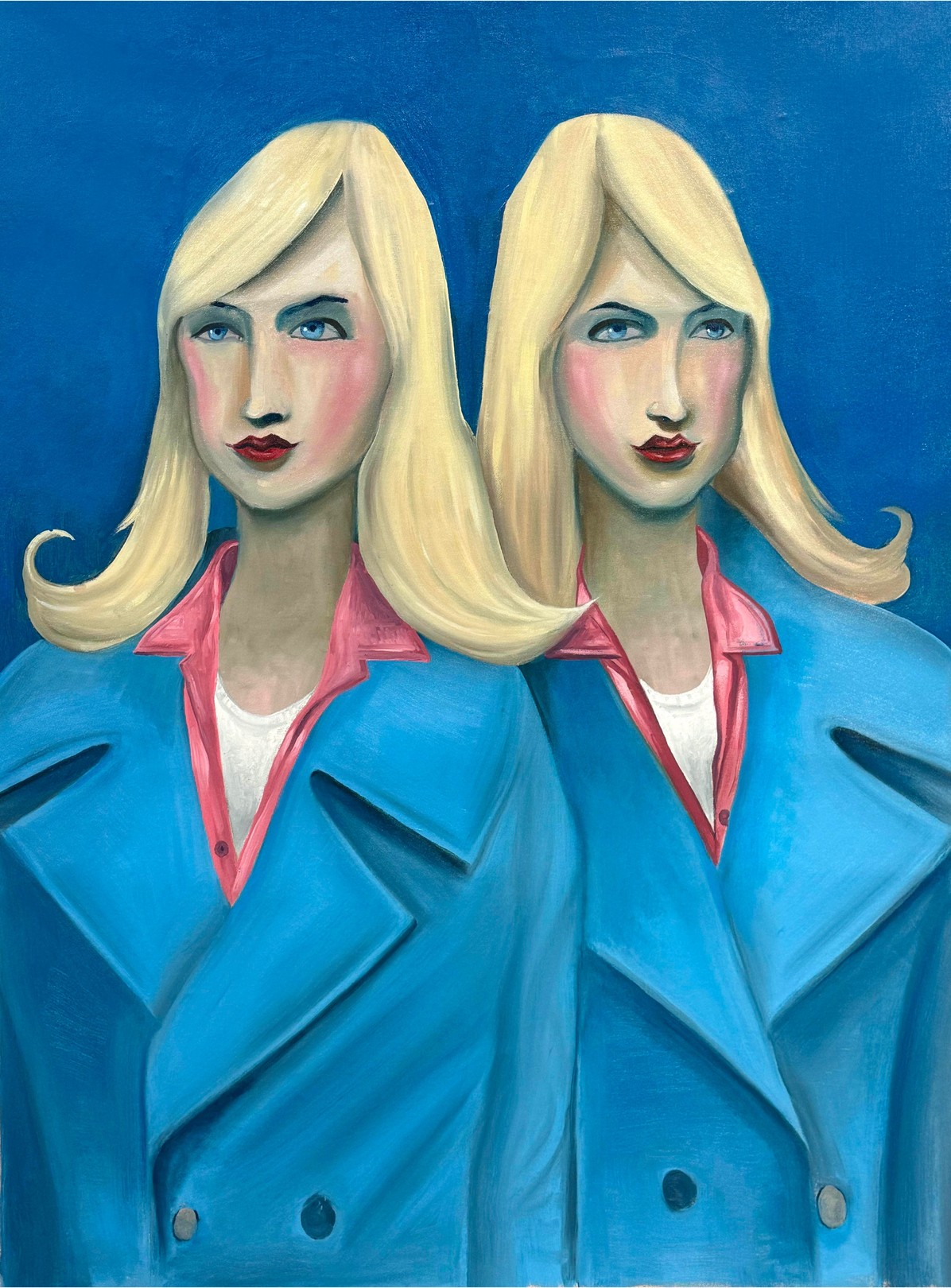 Noah Becker, Two Figures Blue Noah Becker, Two Figures Blue