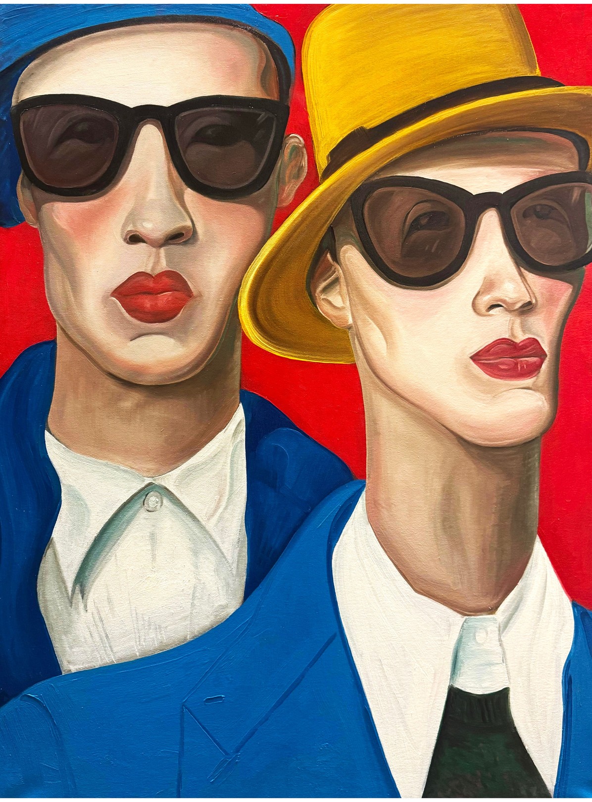 Noah Becker, Two Figures Red Noah Becker, Two Figures Red