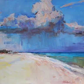 Gemälde, On the deserted beach, Tetiana Shendryk