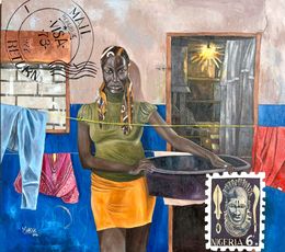 Painting, One Day At A Time, Morakinyo Femi