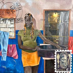 Gemälde, One Day At A Time, Morakinyo Femi