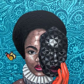 Gemälde, Unmask, Oyeleye Feranmi
