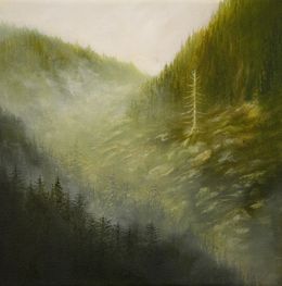 Peinture, Lonely pine, Nathalie Thengius