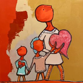 Gemälde, Famille de coeur, Max Rovira