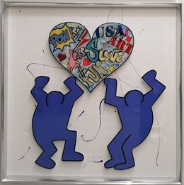 Painting, Tribute to Keith Haring, Shelby