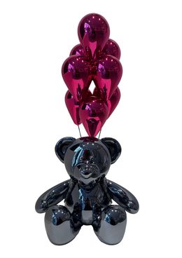 Sculpture, Teddy Balloons Elevation Rose, Nicolas Krauss