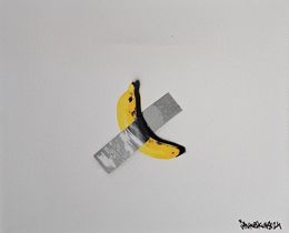 Painting, Comedian Tribute to Maurizio Cattelan, Jinks Kunst