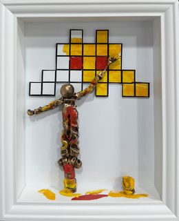 Painting, Pixels Art 01.04.25, Bernard Saint-Maxent