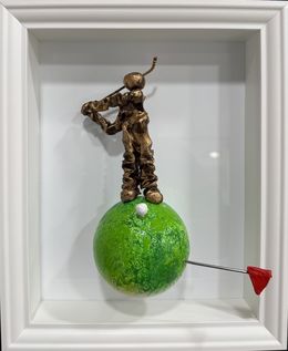 Painting, Planète golf blanc, Bernard Saint-Maxent