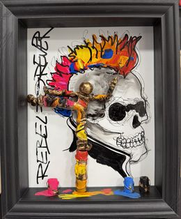 Painting, Rebel forever, Bernard Saint-Maxent