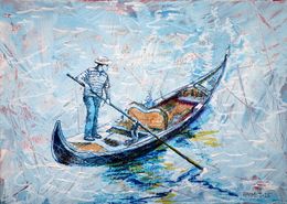 Painting, Venice, Gondolier 1, Rakhmet Redzhepov (Ramzi)
