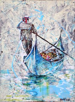 Painting, Venice, Gondolier 2, Rakhmet Redzhepov (Ramzi)