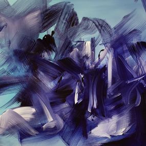 Painting, Echoes In Blue, Paresh Nrshinga