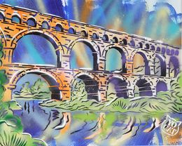 Peinture, Pont du Gard, YoCat