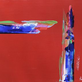 Gemälde, Kairos Horizon emflamé série Intersection chromatique, Alain Bulle