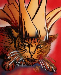 Gemälde, King Cat, YoCat