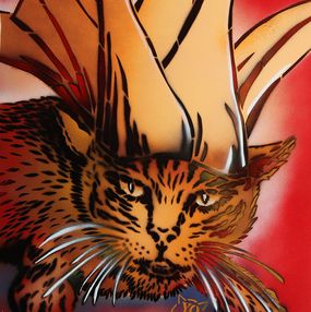 Gemälde, King Cat, YoCat