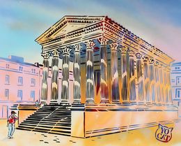Peinture, La Maison Carrée Nîmes, YoCat