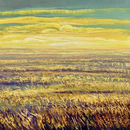 Peinture, Pink Field at Sunrise, Tigran Mamikonyan