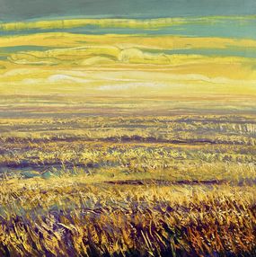 Gemälde, Pink Field at Sunrise, Tigran Mamikonyan