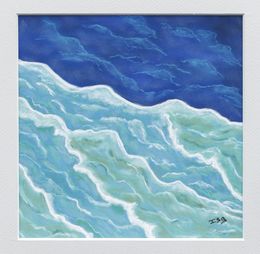 Painting, L'iridescence de l'océan - Série évocation marine, Isabelle Alberge