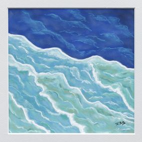 Painting, L'iridescence de l'océan - Série évocation marine, Isabelle Alberge