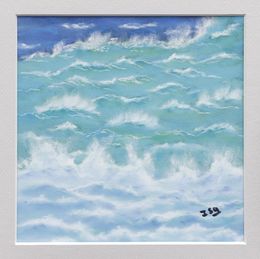 Painting, Rêverie océanique - Paysage marin, Isabelle Alberge