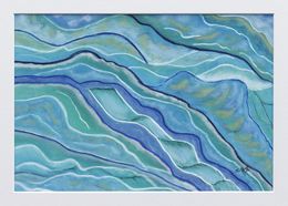 Painting, Iridescence - Série évocation marine, Isabelle Alberge