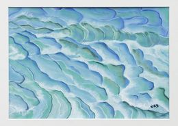 Painting, Le rythme de l'océan - Série évocation marine, Isabelle Alberge