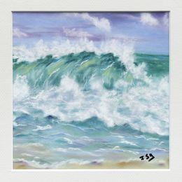 Painting, Sublime - Paysage marin, Isabelle Alberge
