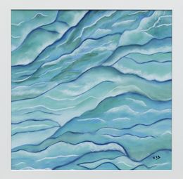 Painting, La complainte de l'océan - Série évocation marine, Isabelle Alberge