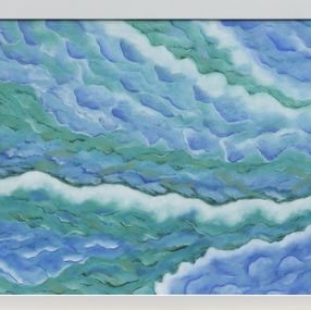Painting, Le galop de l'océan - Série évocation marine, Isabelle Alberge